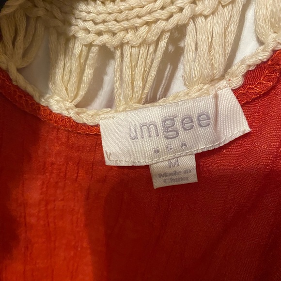Umgee Crochet top.  Super cute! Worn one time. Size medium - Picture 7 of 7